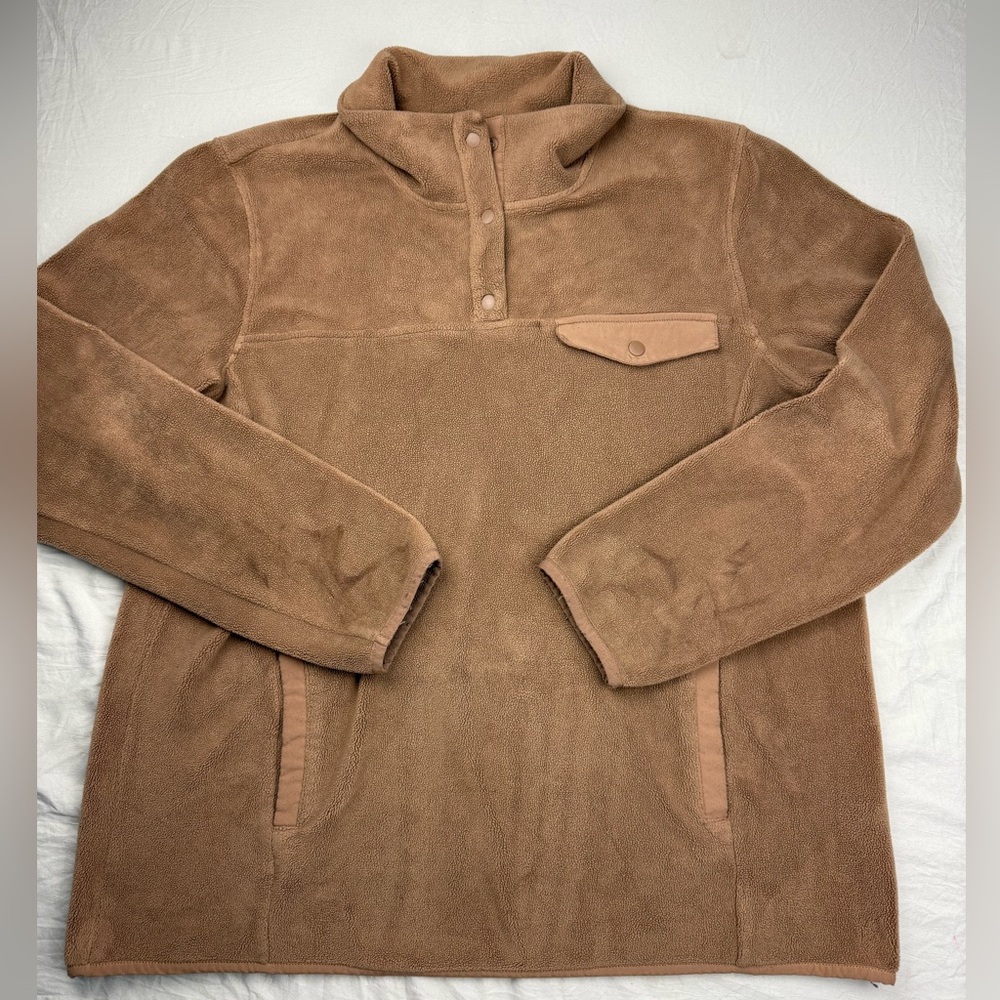 32 Degrees‎ Women’s Warm Tan Fleece sweatshirt size large Measurements